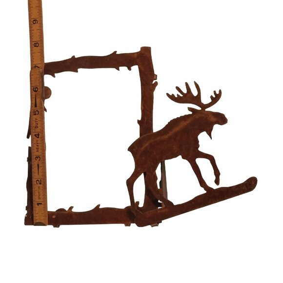 Metal Moose Silhouette Picture Frame Cabin Decor Frame - Picture 4 of 5